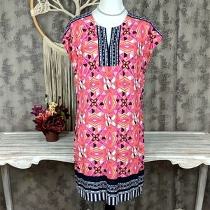 Laundry by Shelli Segal geometric print dress
